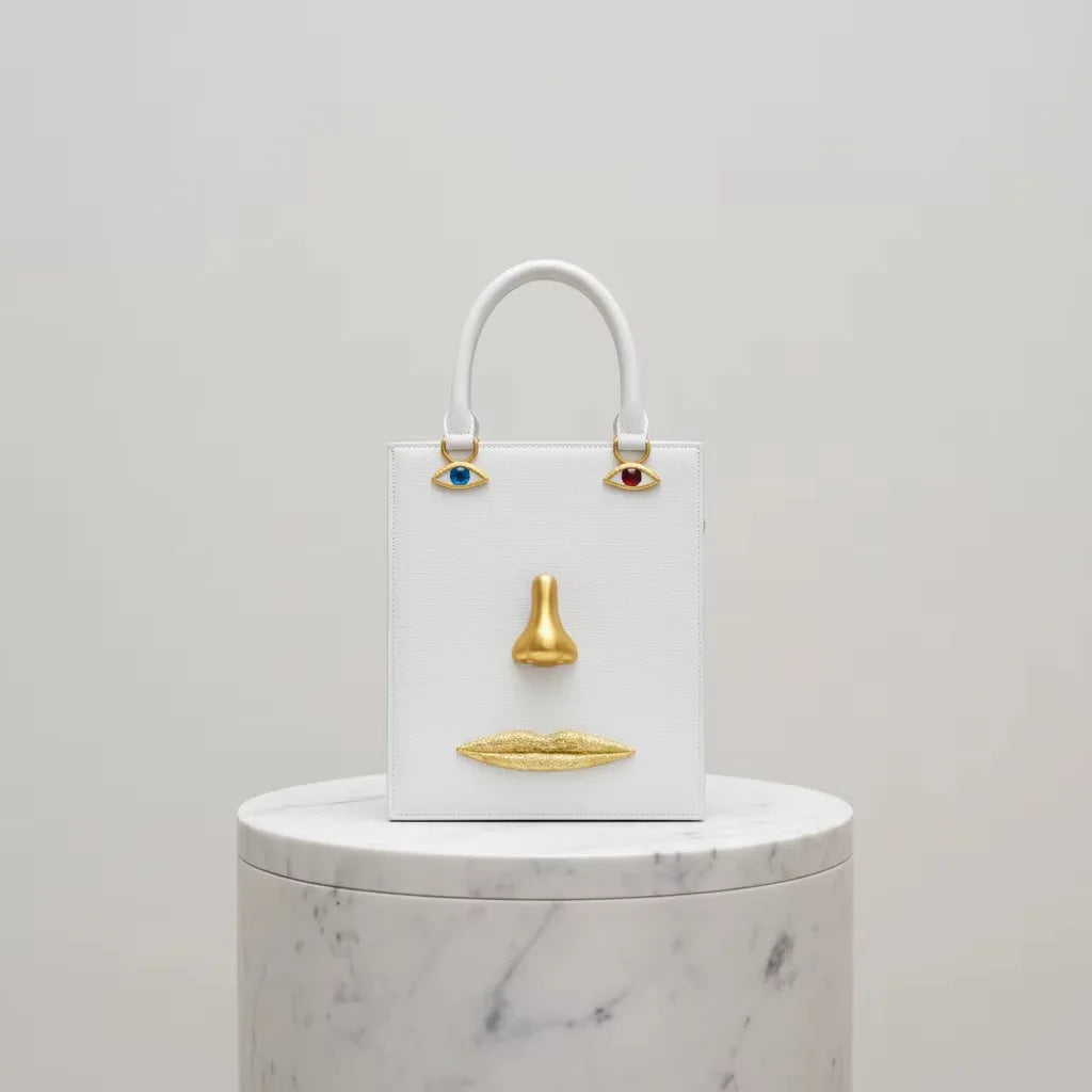 Sac À Main Femme Portrait Personnalisé — Style Rétro, Bandoulière Mono-Épaule