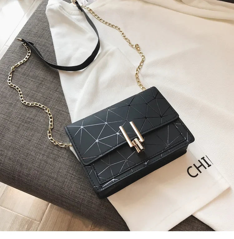 Sac Bandoulière Femme TPU Rayé Design Carré — Sac Épaule Tendance & Léger