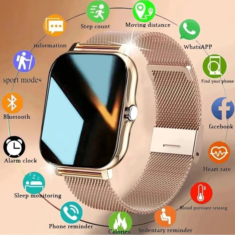 Montre Connectée GPS Sport Homme Femme — Écran Tactile, Appels Bluetooth, Smartwatch 2025