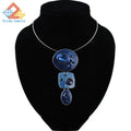 Collier Femme Pendentif Émail Bicolore — Alliage Zinc, Chaîne Corde, Style Cosplay