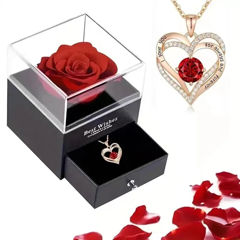 Coffret Fleur Éternelle & Boîte Bijoux – Cadeau Boutique Fête des Mères 2025