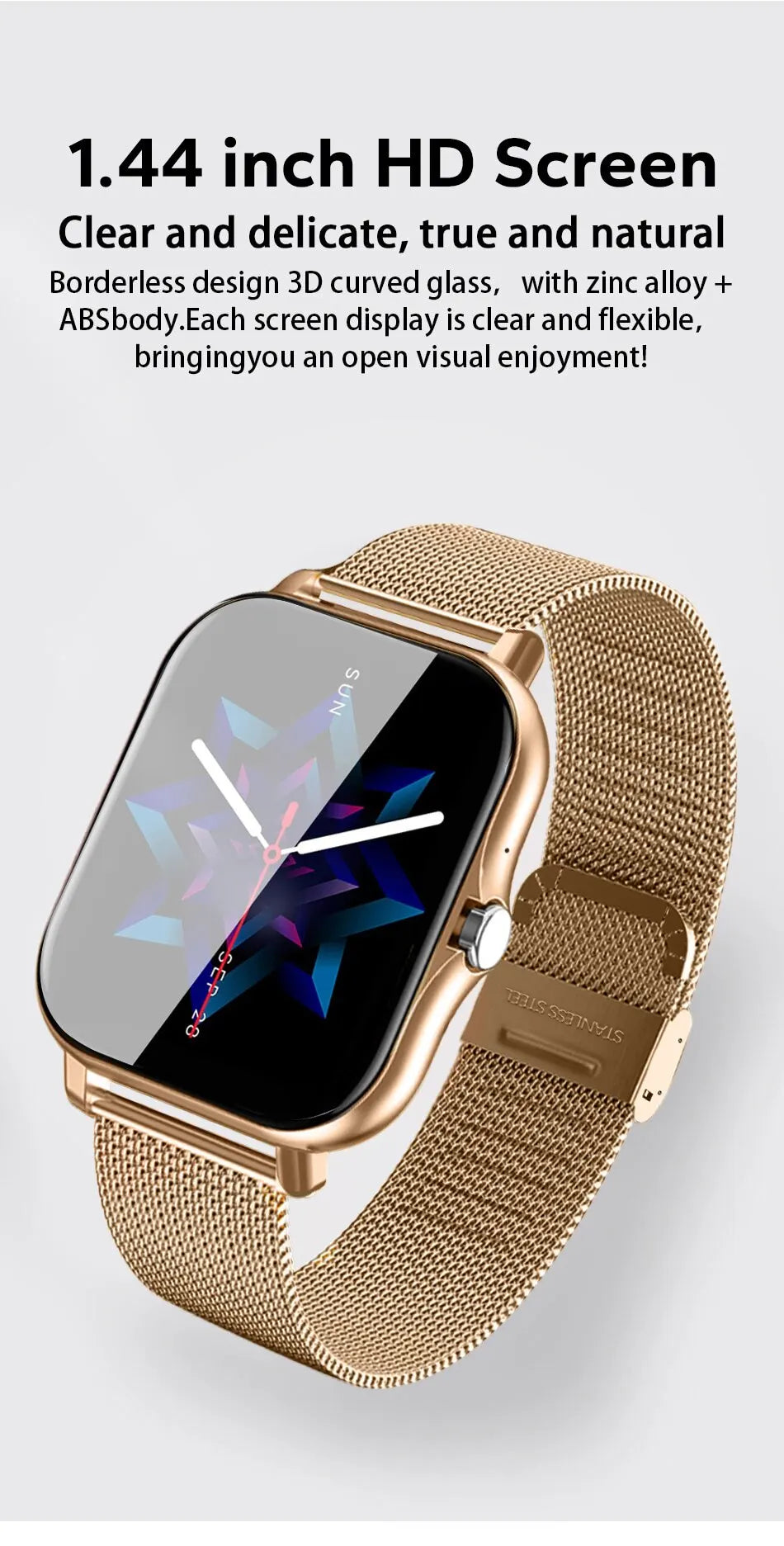 Montre Connectée GPS Sport Homme Femme — Écran Tactile, Appels Bluetooth, Smartwatch 2025