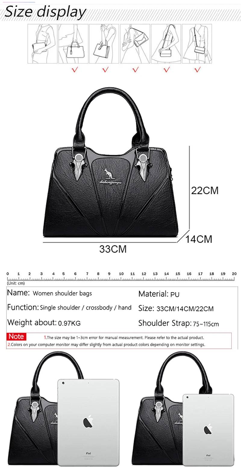 Sac à Main Femme Luxe — Cuir, Bandoulière, Sac Épaule Grande Marque 2024