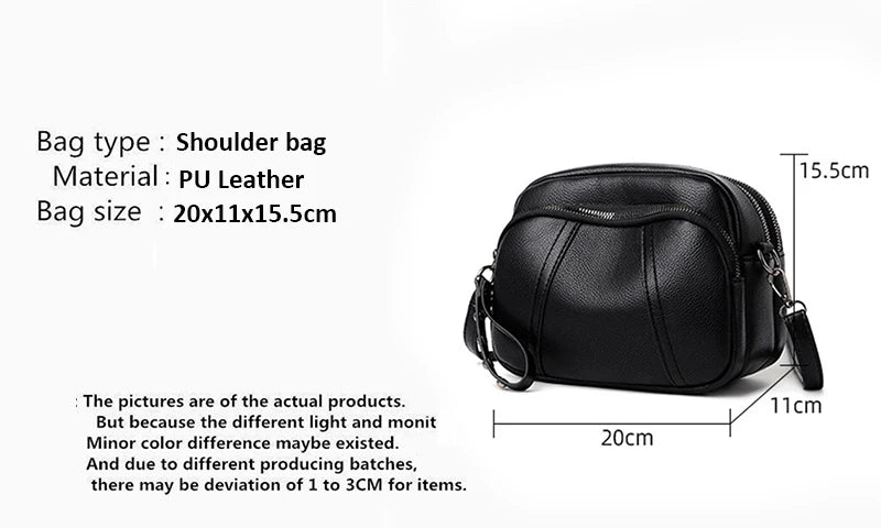 Sac à Main Femme Cuir Luxe Designer — Bandoulière Épaule, Grande Marque