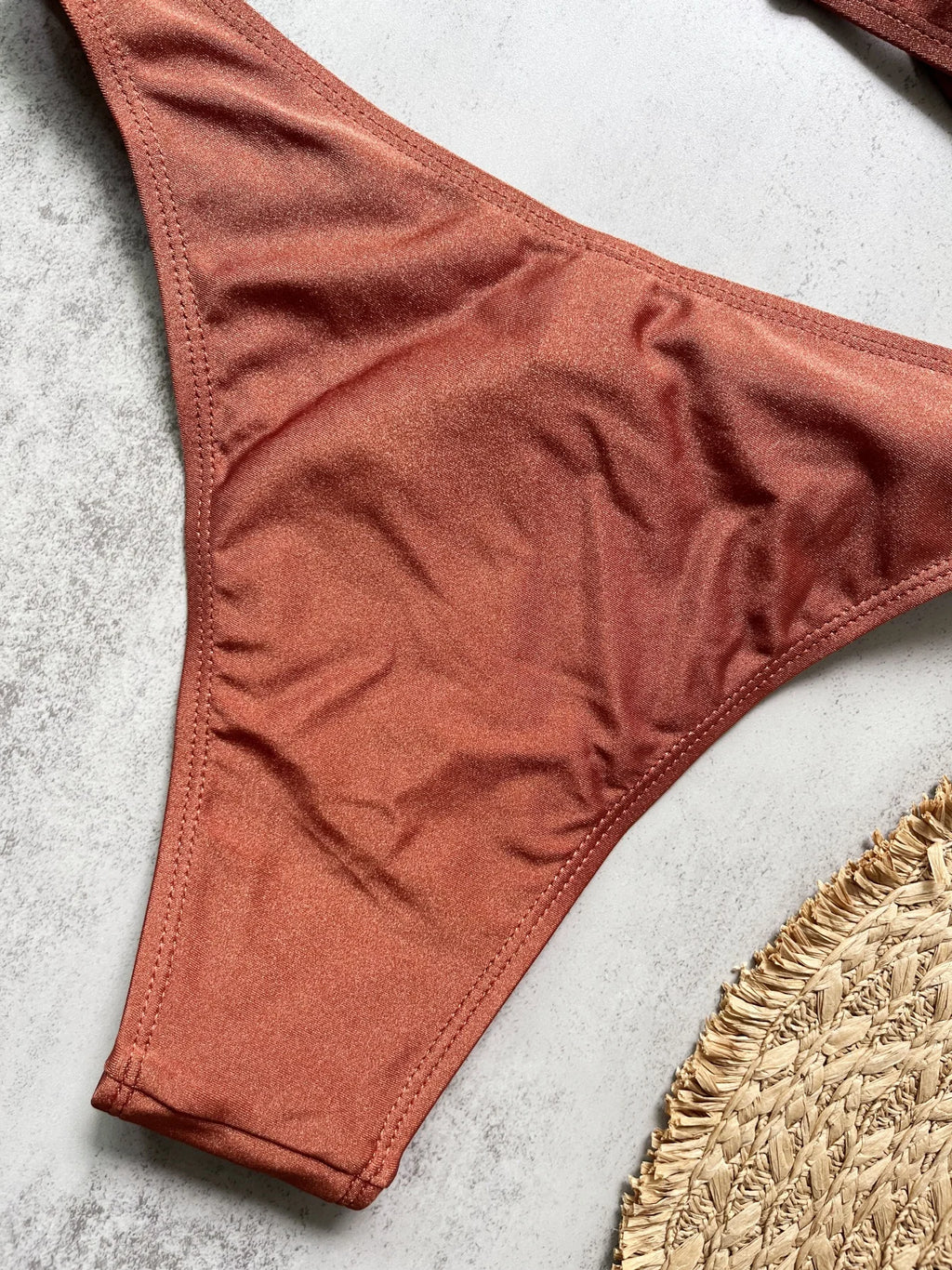 Bikini Taille Haute Filet Brésilien — 2 Pièces Sexy, Maillot de Bain Femme Été