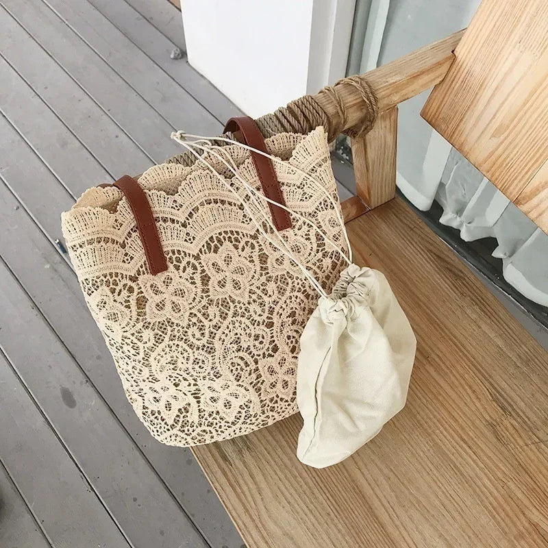 Sac À Main Femme Toile & Cuir — Bandoulière Luxe, Style Casual Fashion