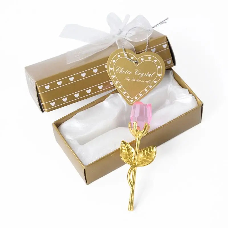 Rose Cristal Artificielle Éternelle – Cadeau Fête des Mères & Anniversaire