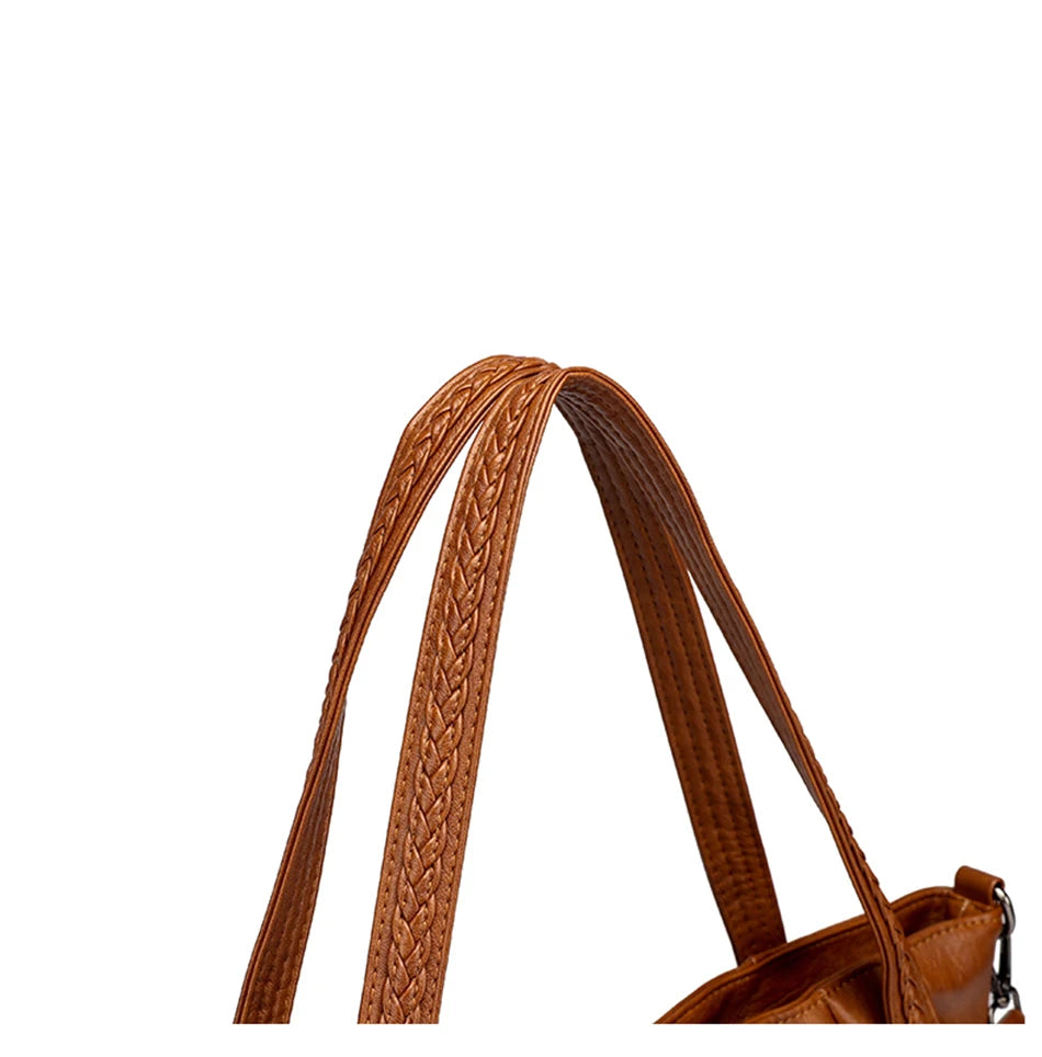 Sac À Main Femme Cuir PU Grande Marque — Tote Casual Élégant, Bandoulière
