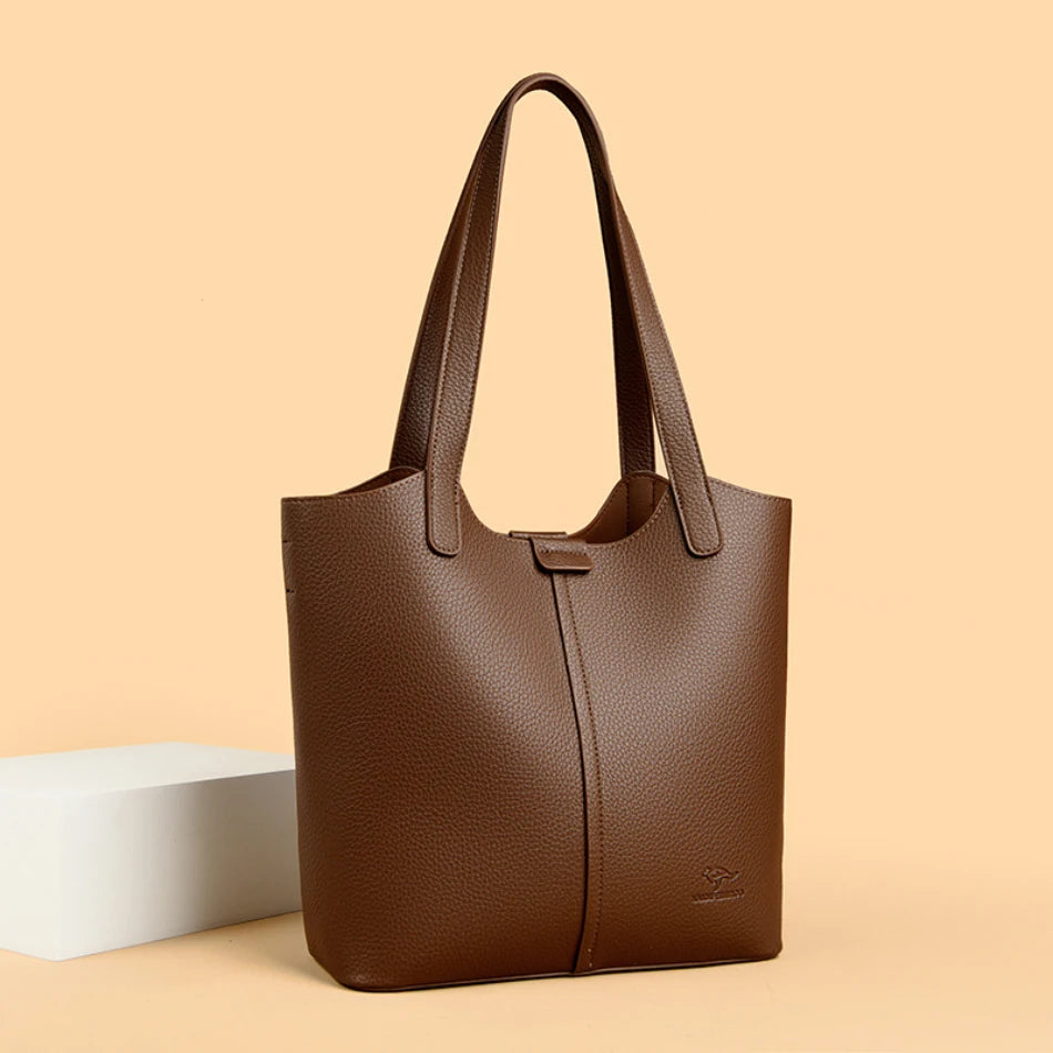 Sac À Main Femme PU Cuir Carré — Grand Tote Épaule, Bandoulière Fashion