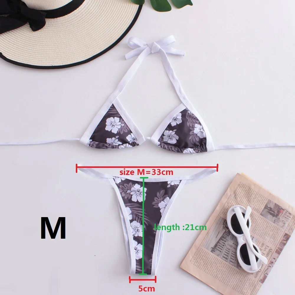Micro Bikini Vintage Brésilien 2025 — Maillot de Bain Sexy Femme