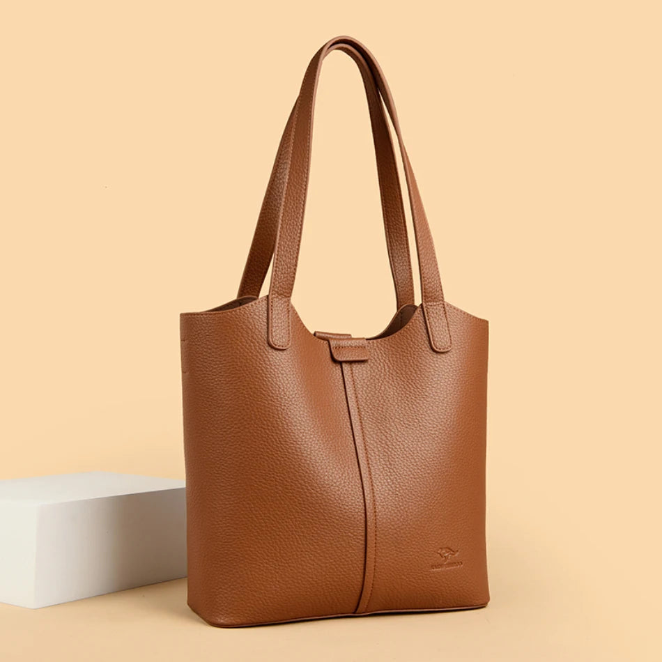 Sac À Main Femme PU Cuir Carré — Grand Tote Épaule, Bandoulière Fashion