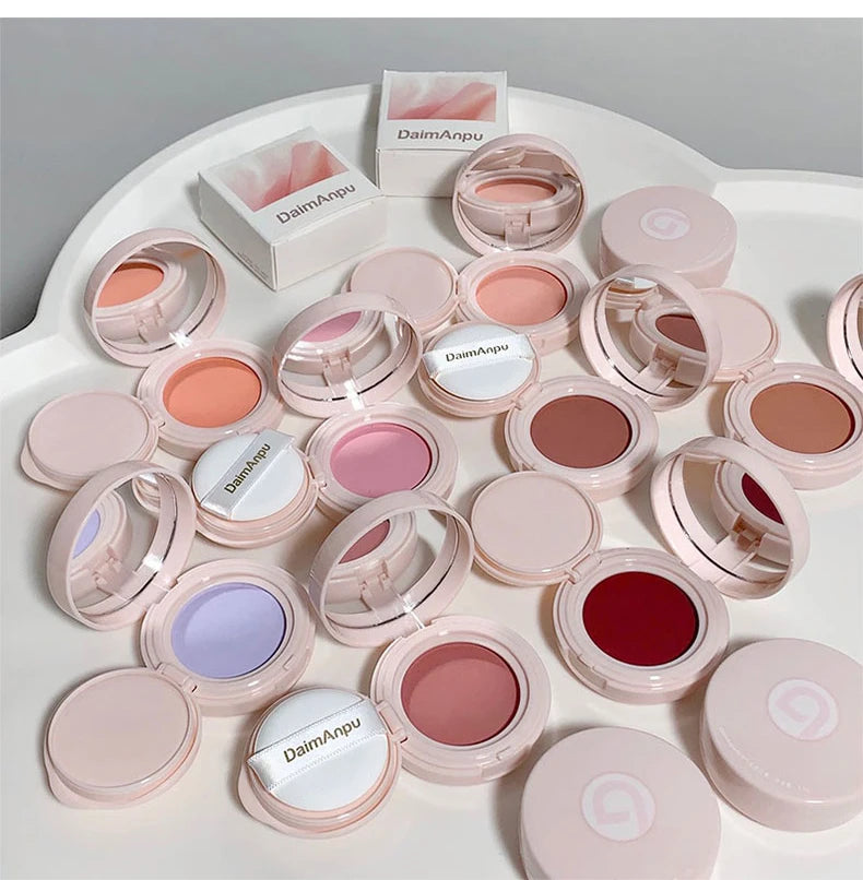 Blush Mousse Rose Fille Palette 4 Couleurs Mat & Pêche — Contouring Visage