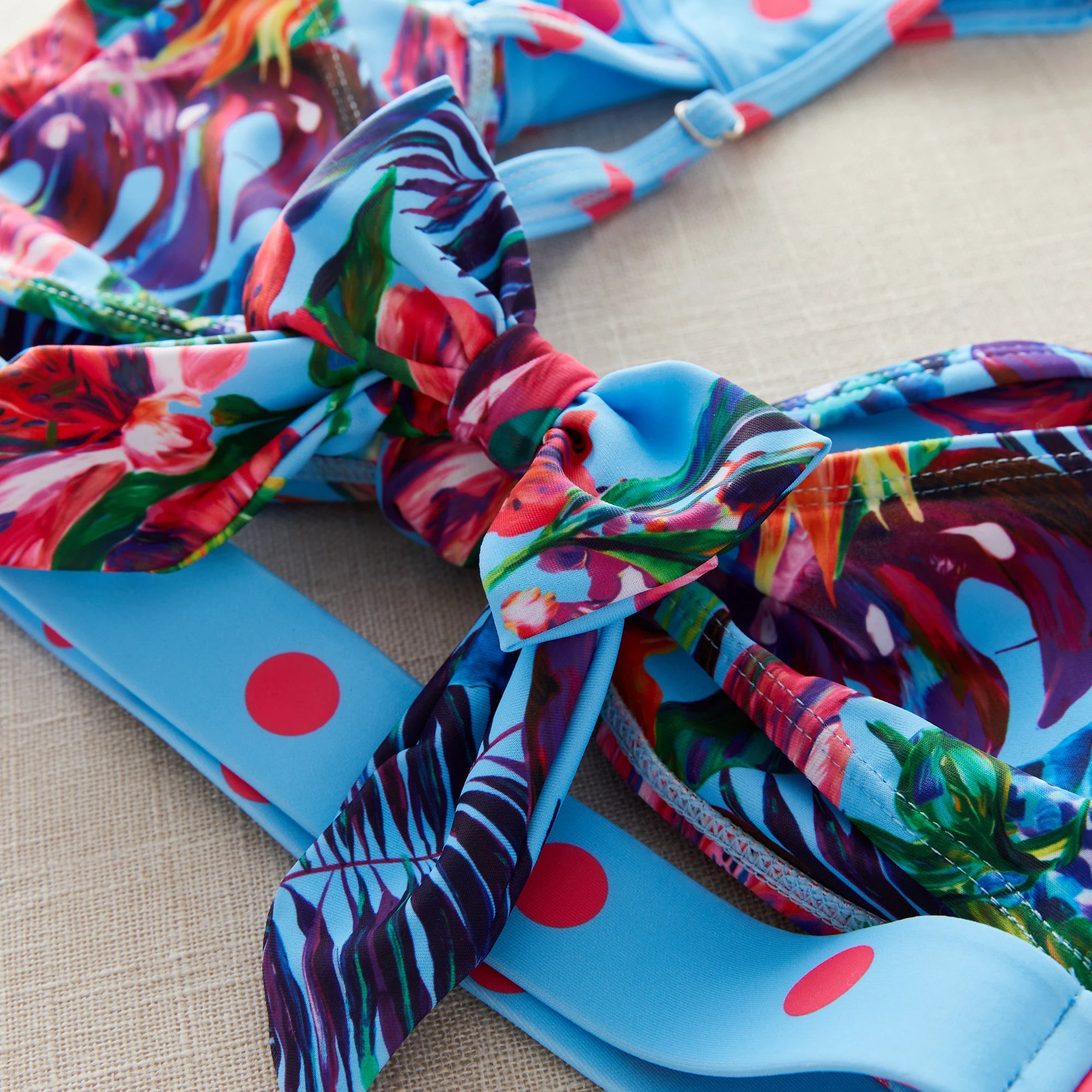 Bikini Taille Haute Bandage Floral 2026 — Volanté, Push Up, Bretelles Brésilien