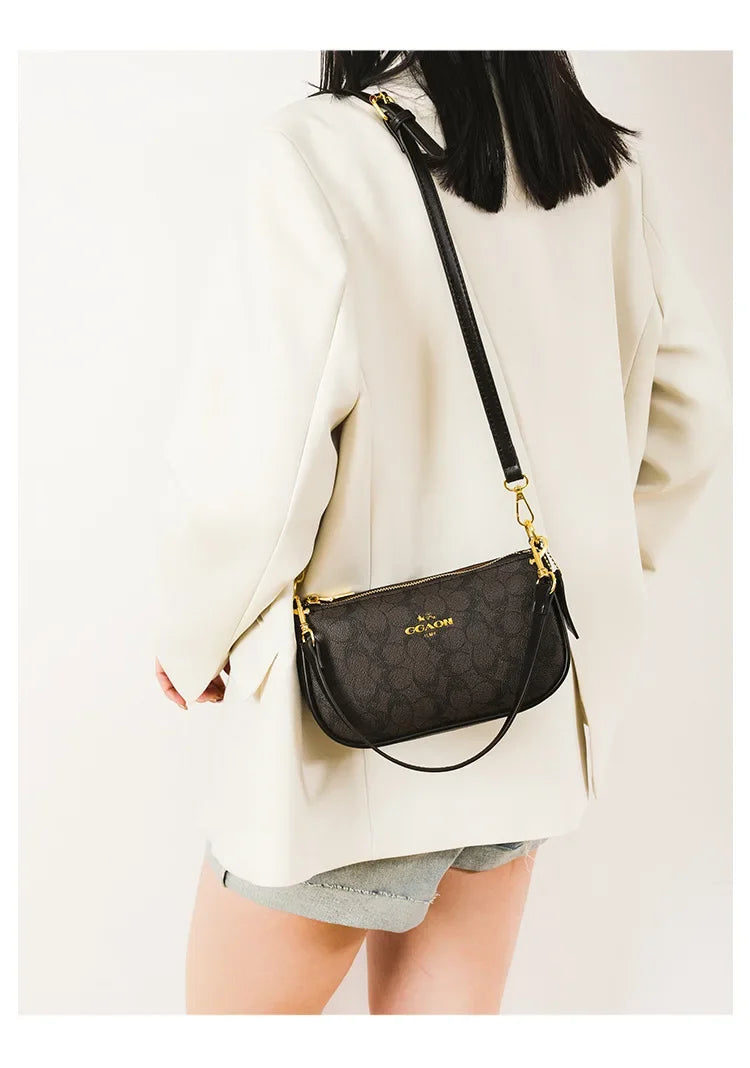 Sac le plus vendu rétro avec logo GGAQN de style classique, sac à bandoulière polyvalent et élégant. Taille : 22*7*1