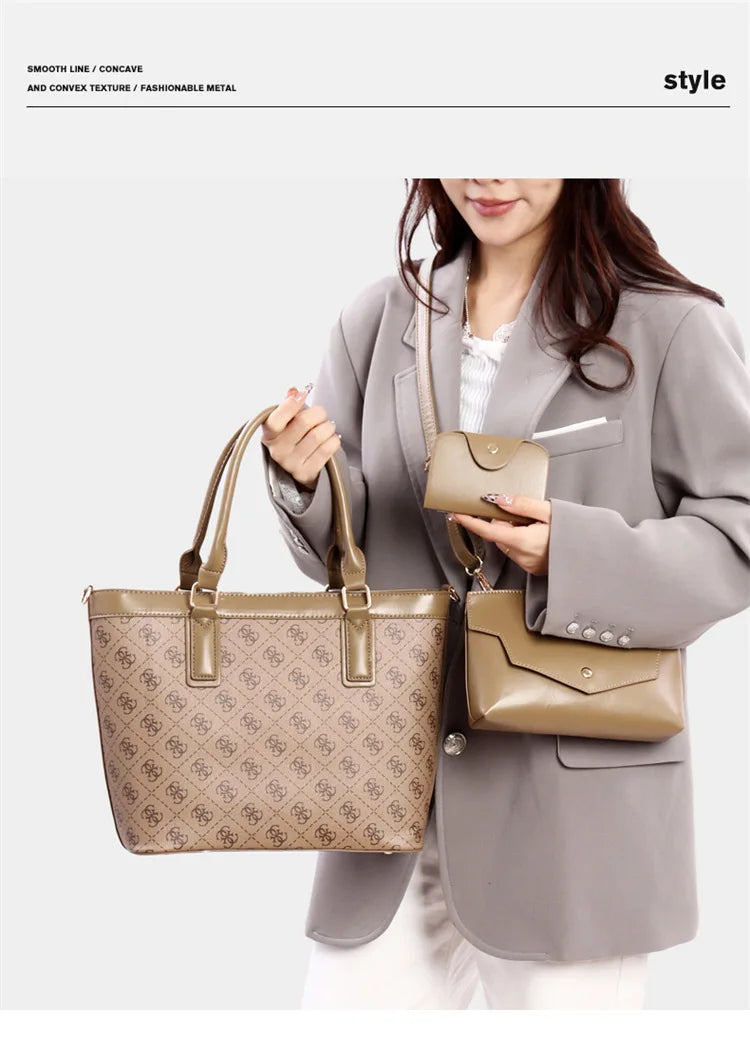 Tote Bag Femme Luxe Léger — Grande Capacité, Sac Épaule Tendance Quotidien