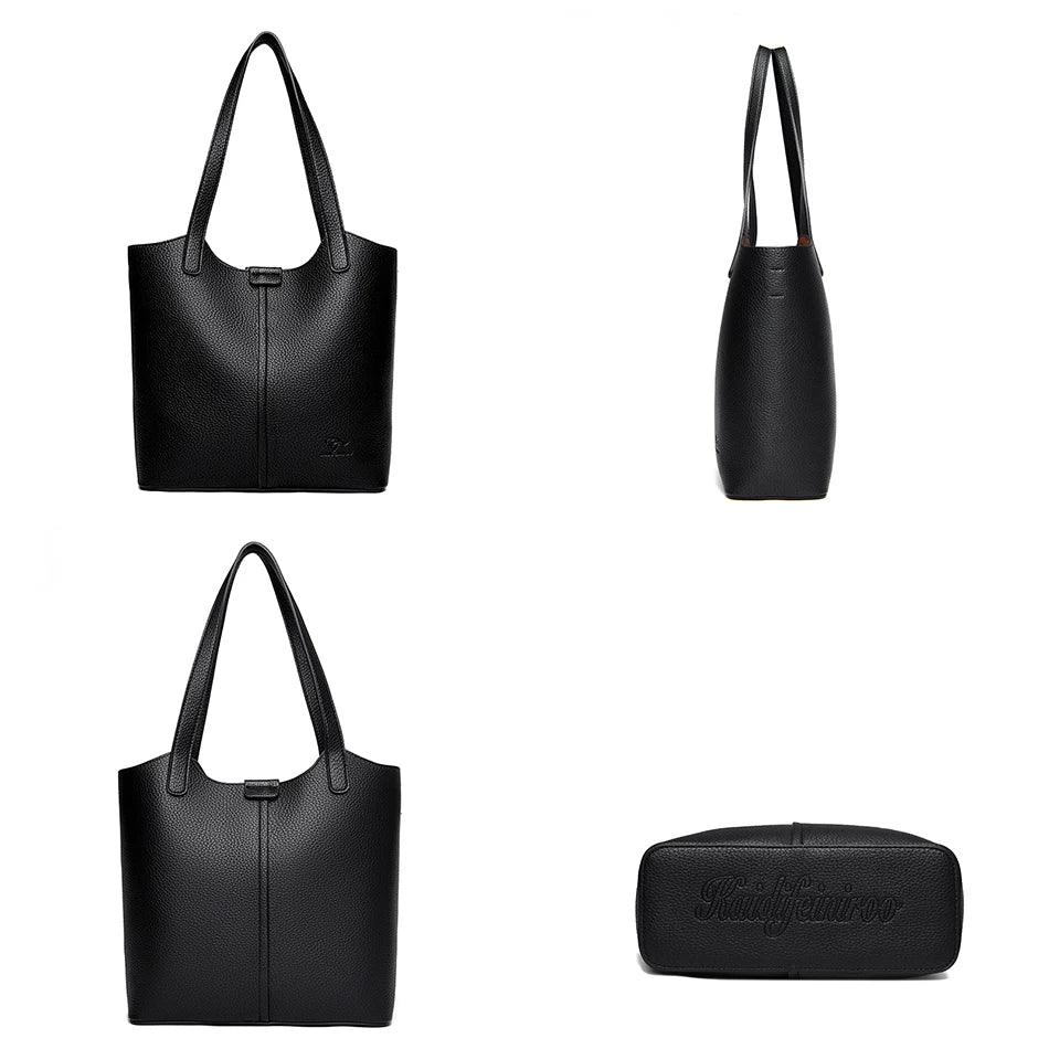 Sac À Main Femme PU Cuir Carré — Grand Tote Épaule, Bandoulière Fashion