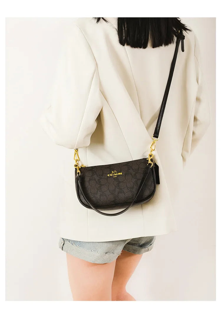 Sac le plus vendu rétro avec logo GGAQN de style classique, sac à bandoulière polyvalent et élégant. Taille : 22*7*1