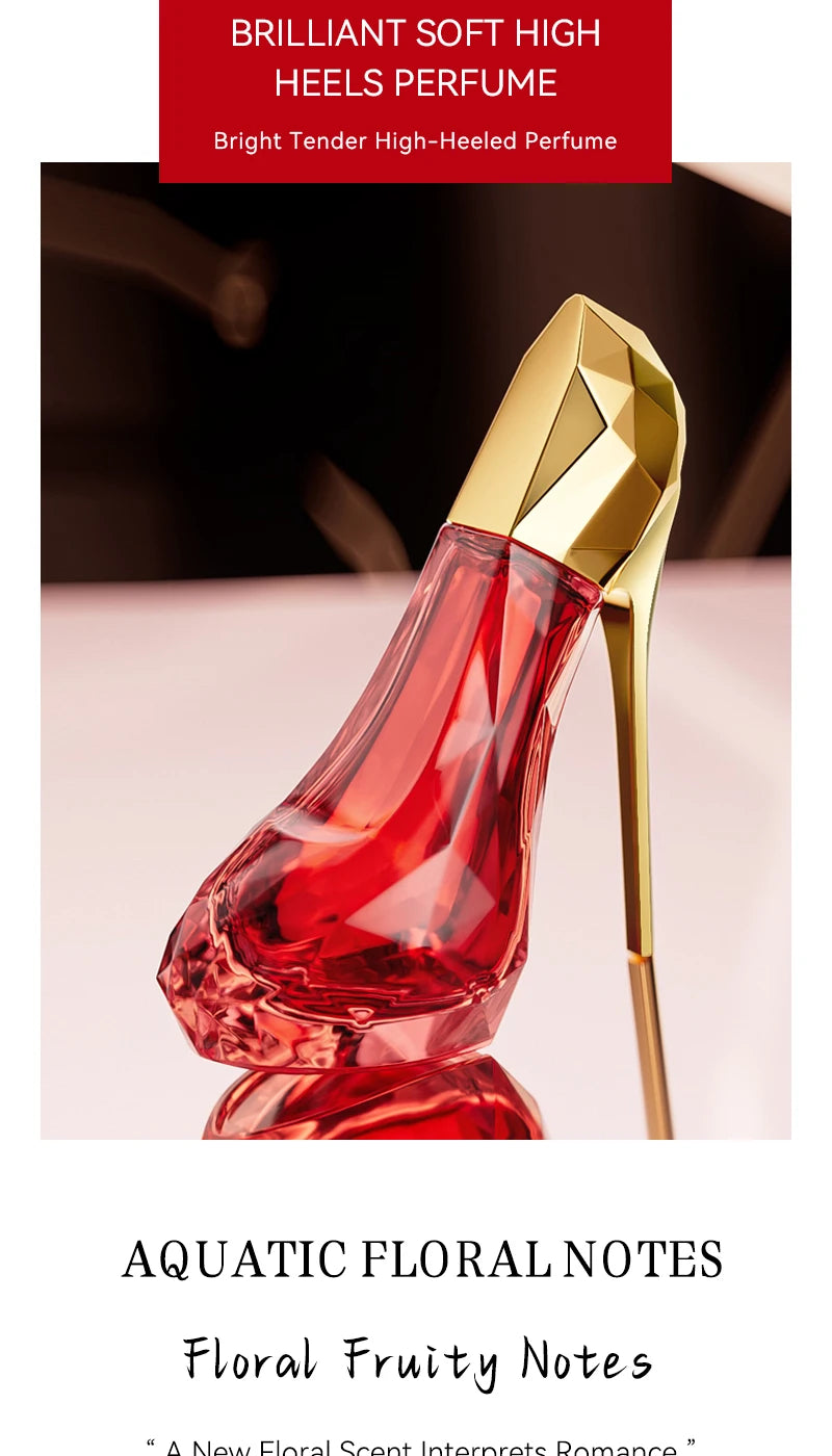 Eau de Parfum Femme Floral 30ml Talon Haut — Longue Durée, Cadeau, Usage Quotidien