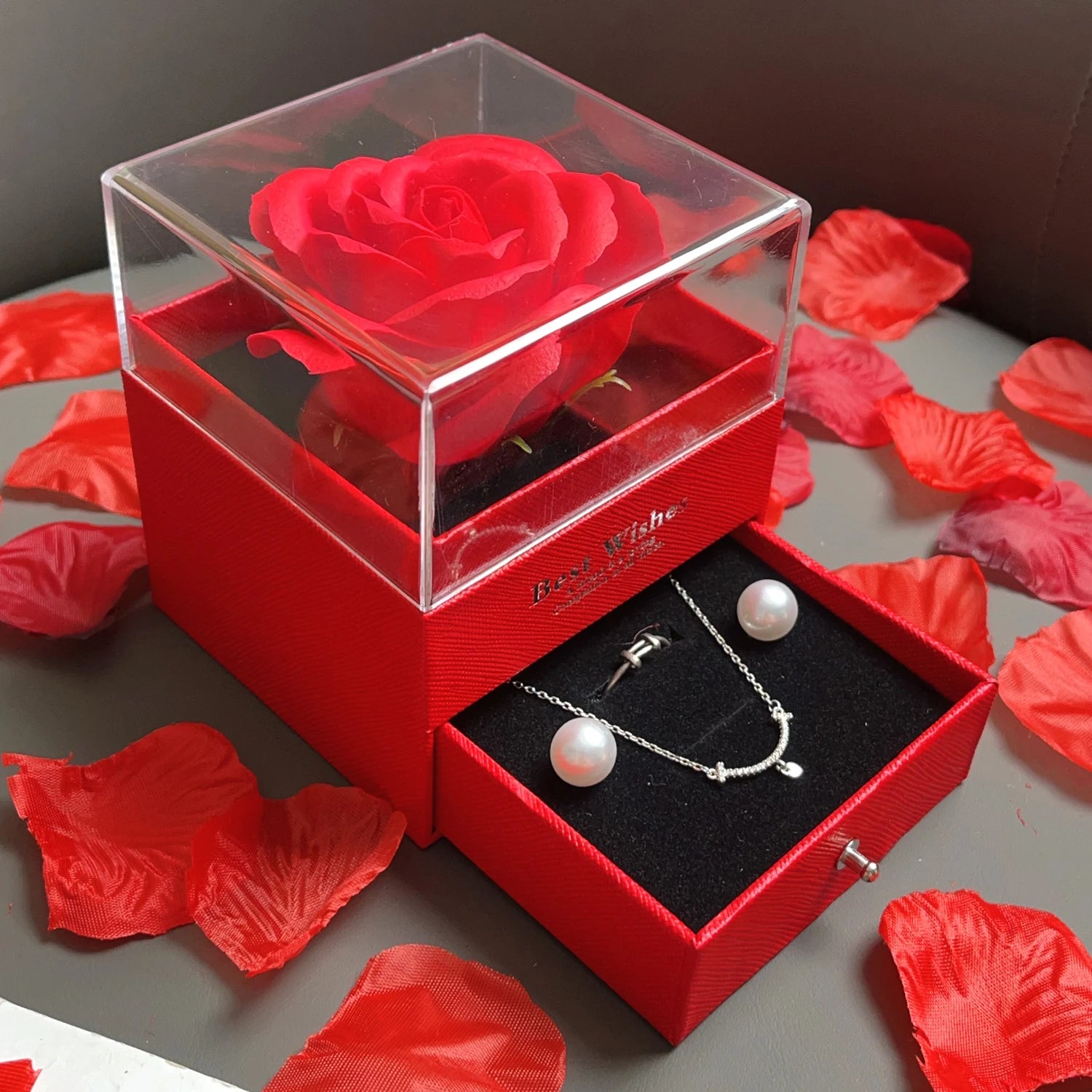 Coffret Cadeau Saint-Valentin 2025 — Collier Cœur Scintillant & Boîte Rose Luxueuse