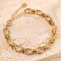 ZAKOL Bracelet Femme Zircon Or 18K Acier — Imperméable, Cadeau Bijou Mode