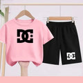 Ensemble 2 pièces enfant mixte – T-shirt imprimé mignon & short sport décontracté, 3-13 ans