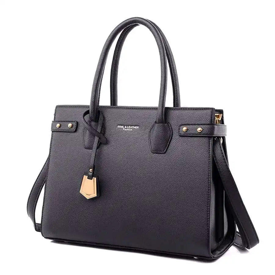 Sac à Main Femme Cuir PU — Satchel Élégant Grande Marque, Bandoulière Épaule