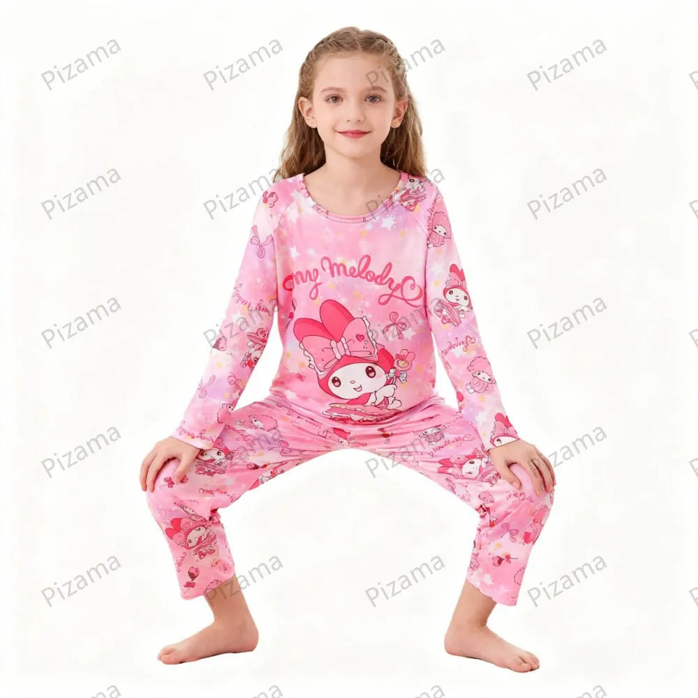 Pyjama Enfant Sanrio Hello Kitty — Manches Longues, Cinnamoroll & Kuromi, Doux