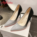 Escarpins Talon Aiguille Rouge Femme 10cm — Bout Pointu Dégradé, Grande Taille 44-53