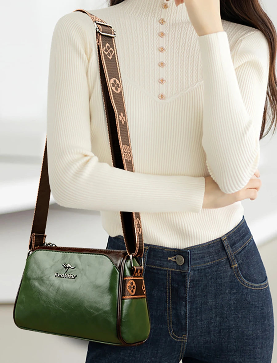 Sac Bandoulière Femme Cuir PU Souple — Crossbody Haute Qualité, Style Élégant