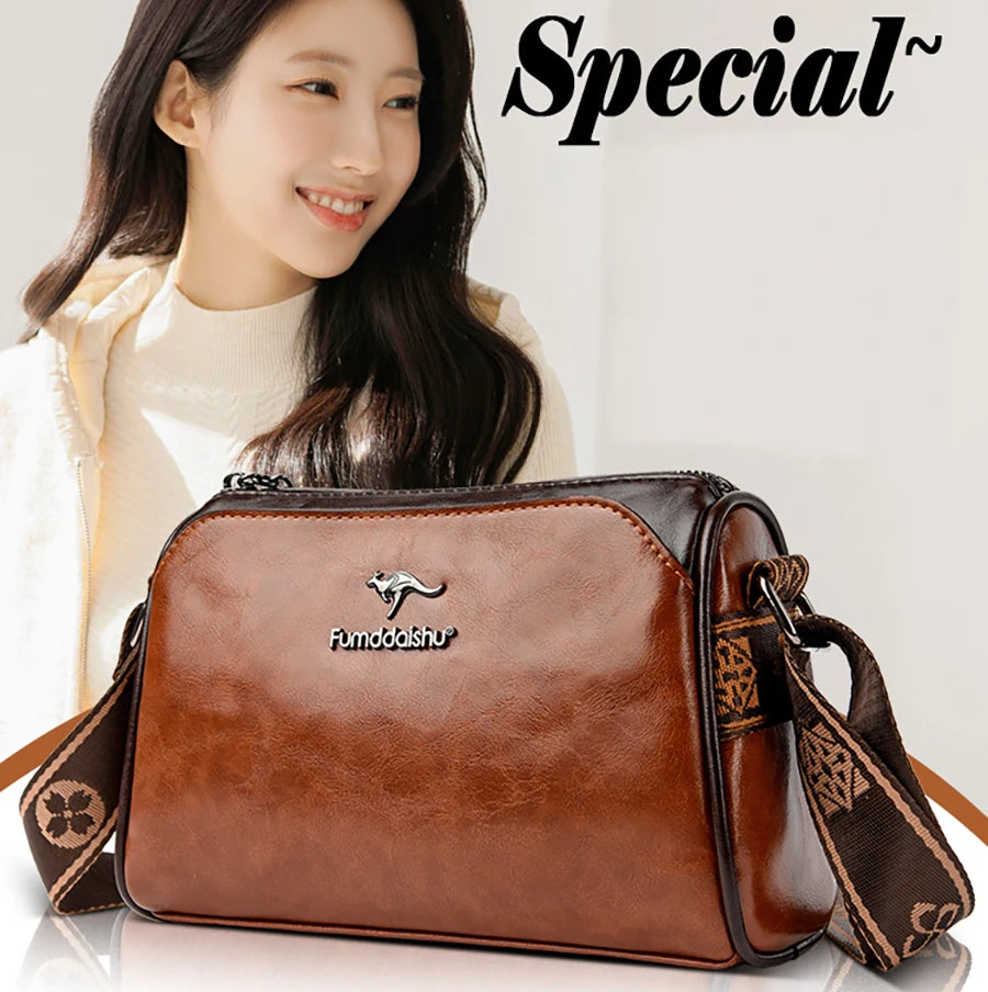 Sac Bandoulière Femme Cuir PU Souple — Crossbody Haute Qualité, Style Élégant