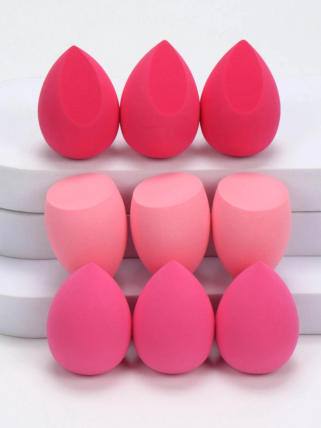 Set Éponges Maquillage Douces 4/8 Pièces — Beauty Egg & Puff pour Fond de Teint