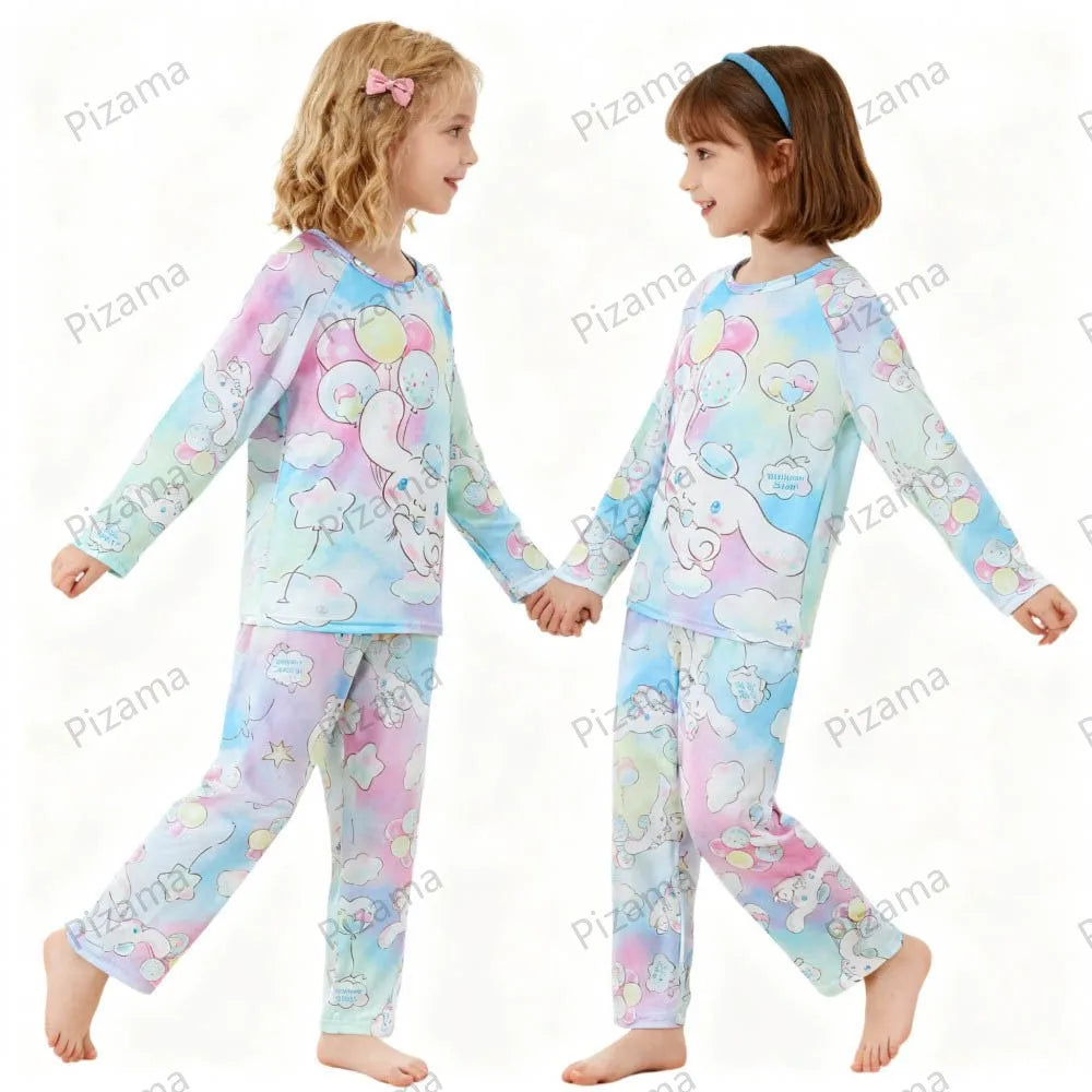 Pyjama Enfant Sanrio Hello Kitty — Manches Longues, Cinnamoroll & Kuromi, Doux