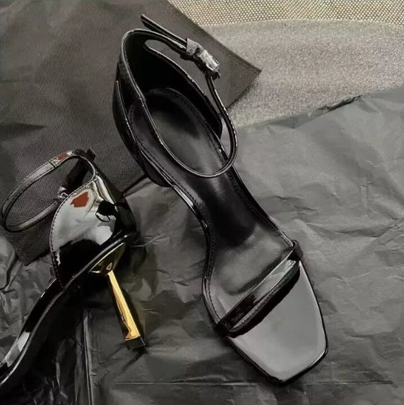 Sandales Femme Talon Aiguille Nude Sexy 2025 — Stiletto Élégant, Banquet, Grande Taille