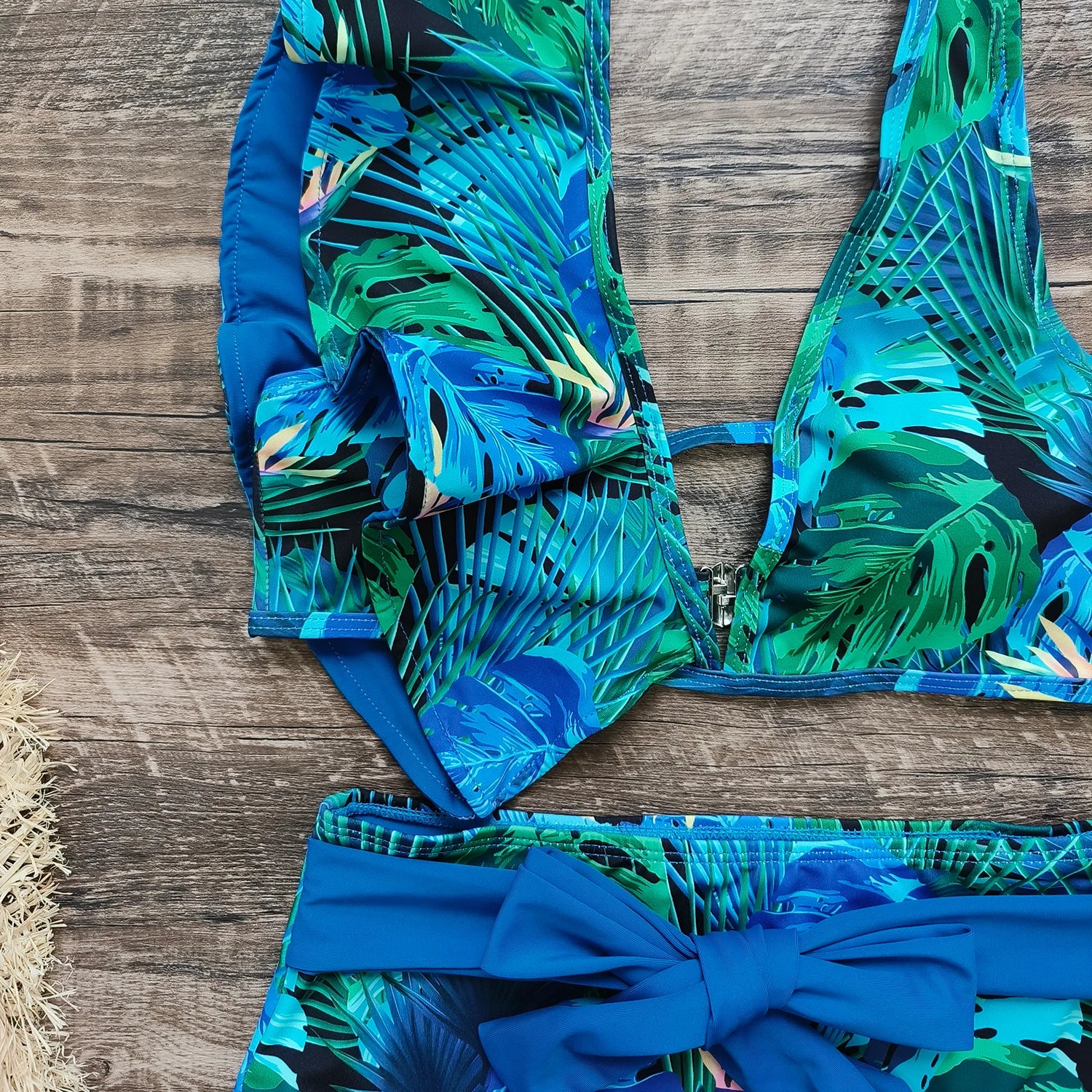 Bikini Taille Haute Bandage Floral 2026 — Volanté, Push Up, Bretelles Brésilien