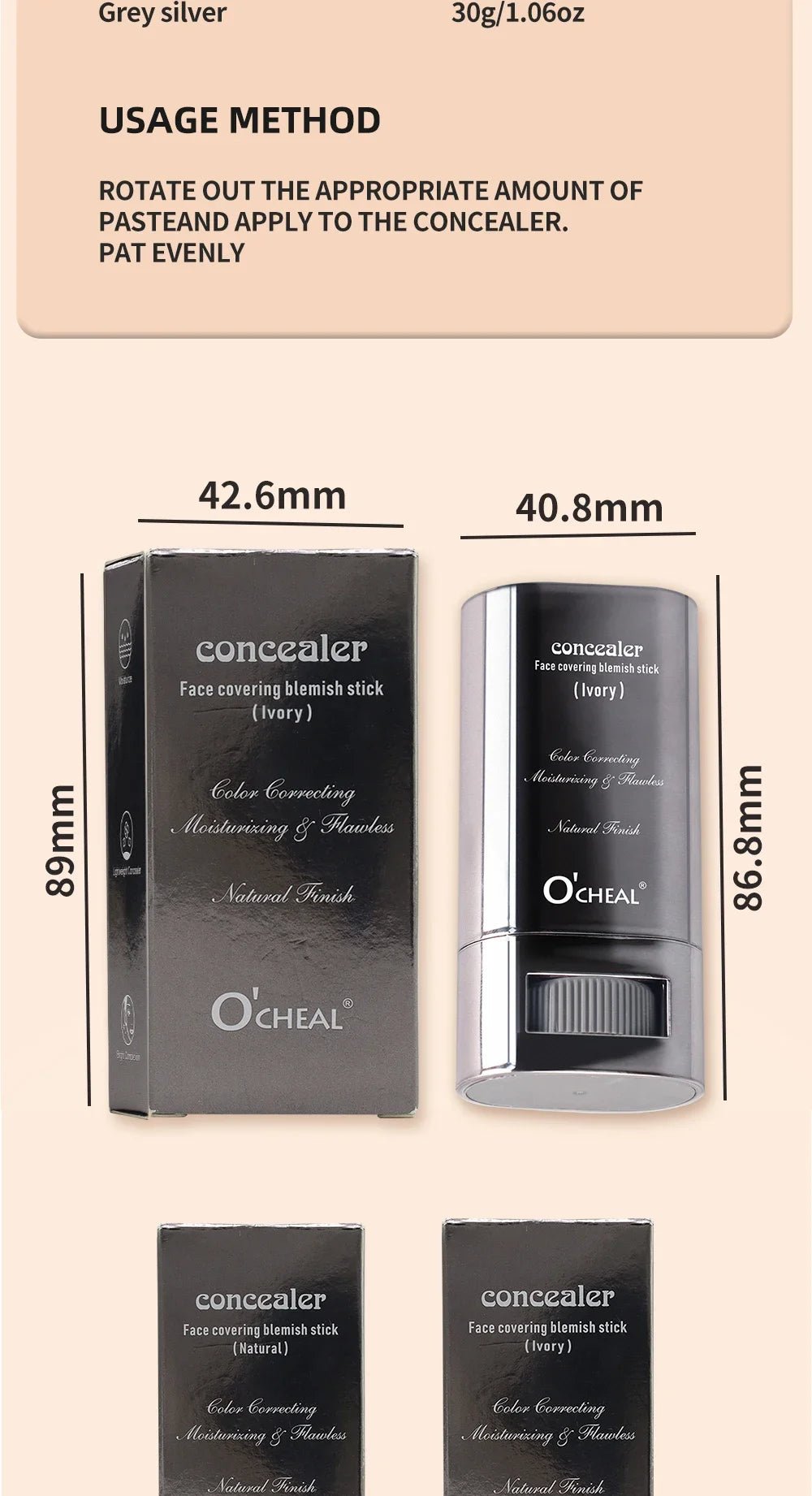 Stick Fond de Teint Contouring Magique Longue Tenue Léger — Correcteur Lumineux