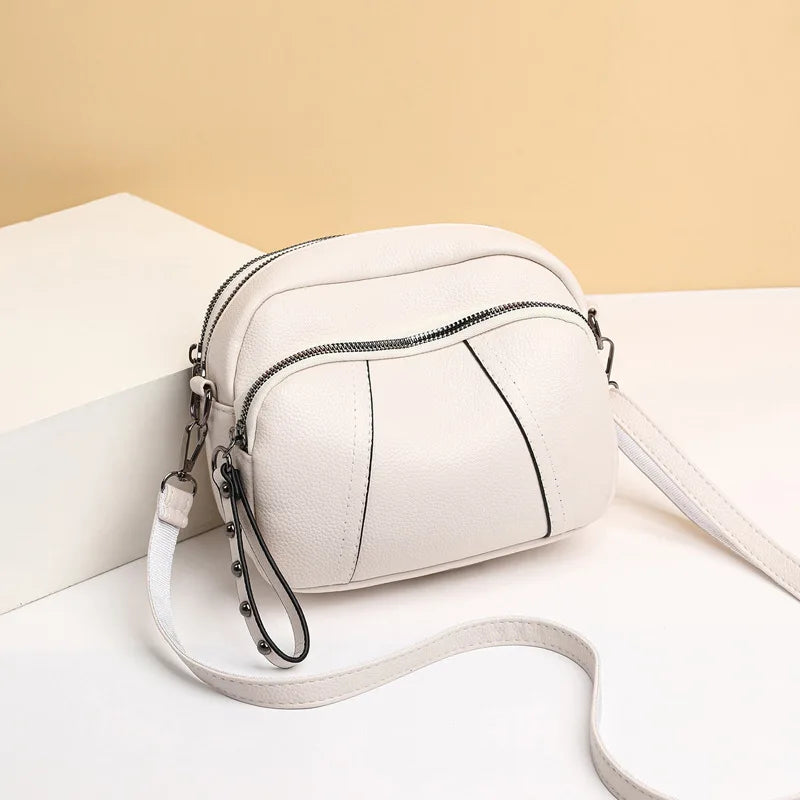 Sac à Main Femme Cuir Luxe Designer — Bandoulière Épaule, Grande Marque