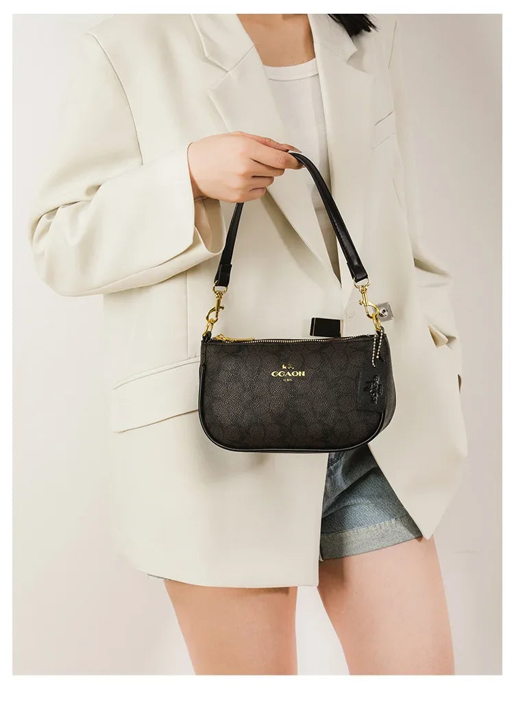 Sac le plus vendu rétro avec logo GGAQN de style classique, sac à bandoulière polyvalent et élégant. Taille : 22*7*1