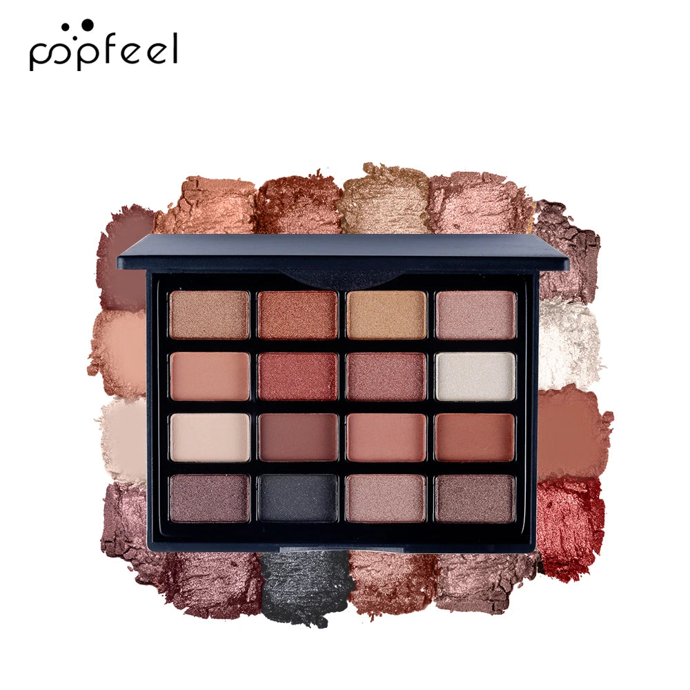 Kit Maquillage Yeux POPFEEL — Palette Fard à Paupières, Mascara, Eyeliner