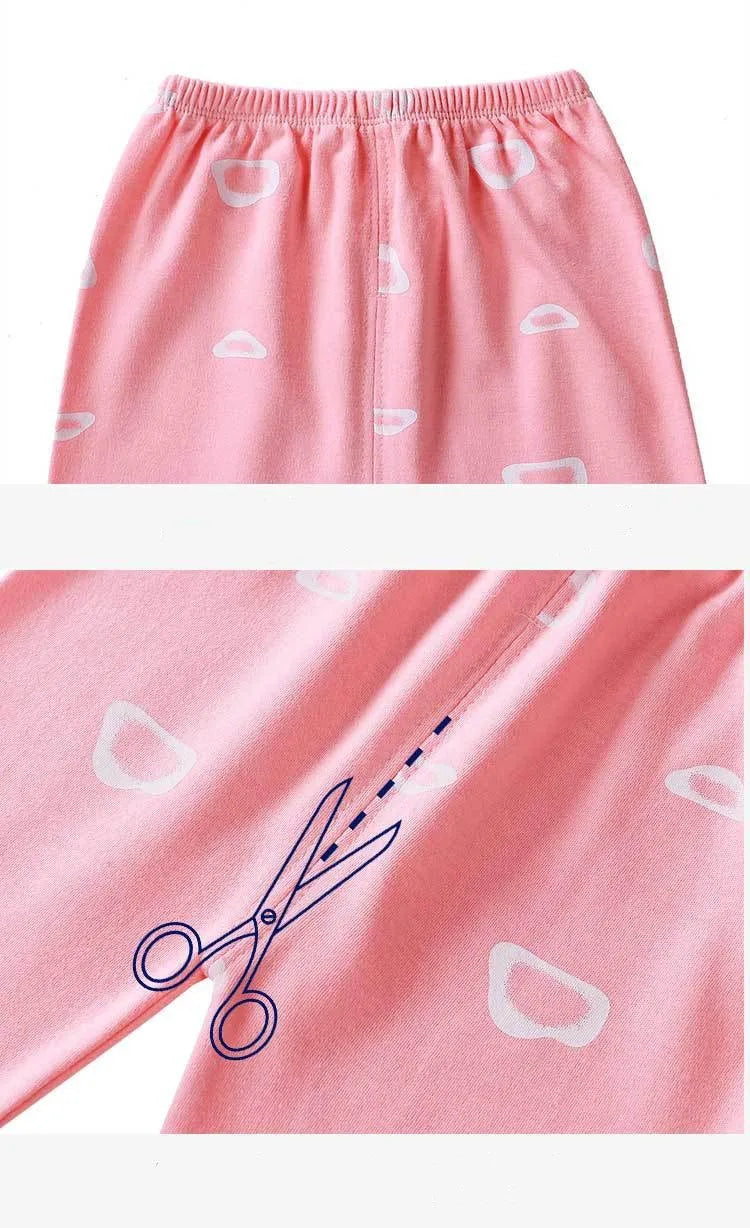 Ensemble Vêtements Bébé Fille Coton — Pyjama Cartoon 2 Pièces, 0-5 Ans Hiver