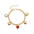 Nivora Bracelet Femme Acier Inoxydable Perles & Pendentif Cœur — Bijou Mariage Élégant