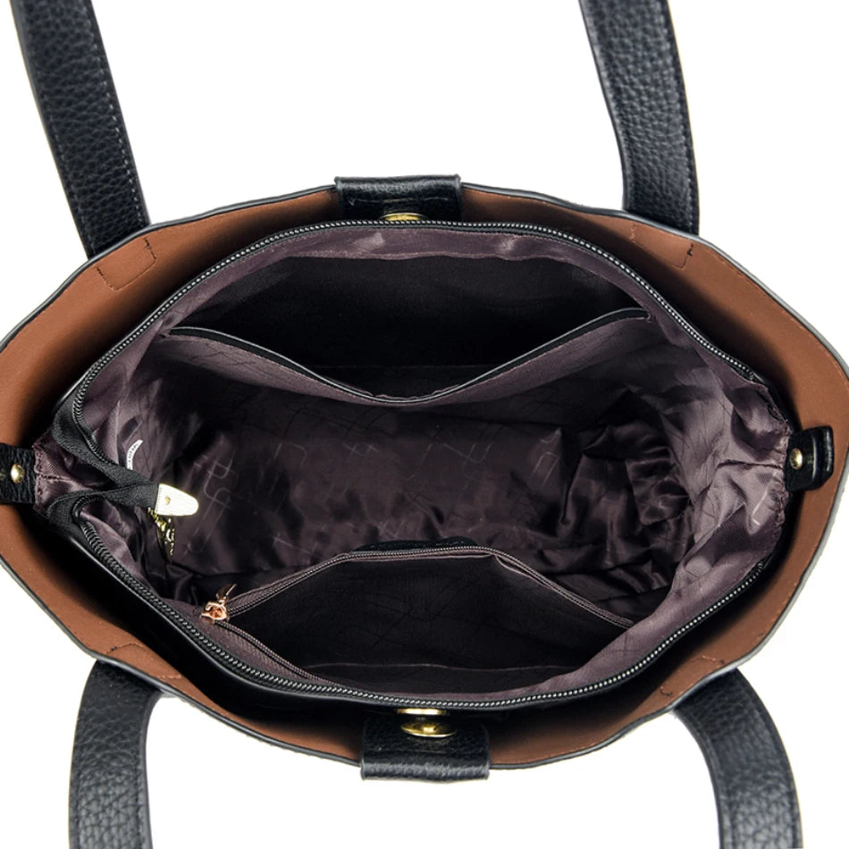 Sac À Main Femme PU Cuir Carré — Grand Tote Épaule, Bandoulière Fashion