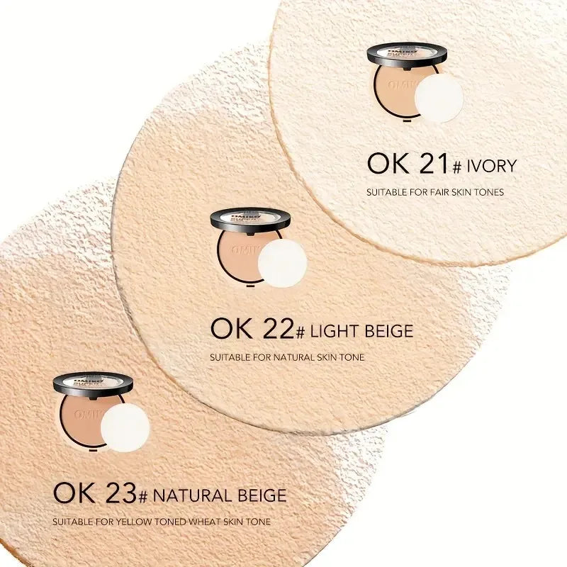 Poudre Compacte Waterproof Longue Tenue Full Coverage — Fond de Teint 3 Couleurs