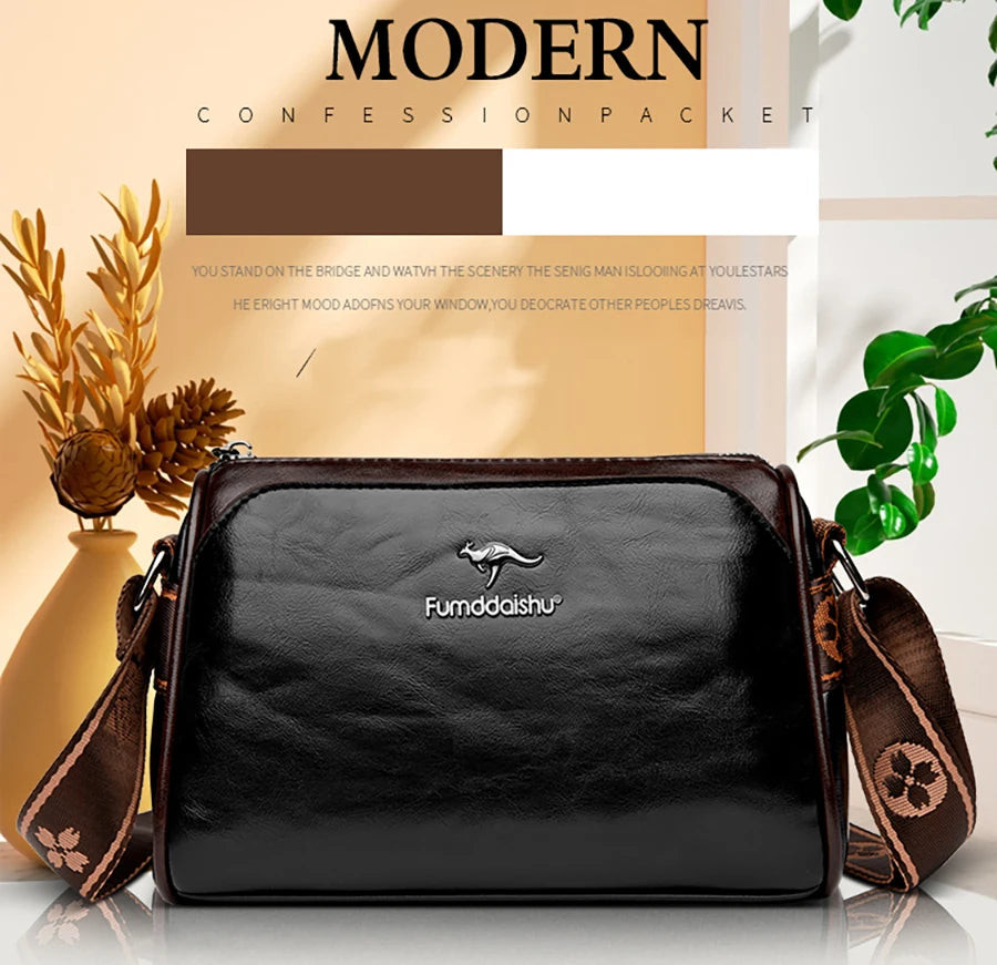 Sac Bandoulière Femme Cuir PU Souple — Crossbody Haute Qualité, Style Élégant