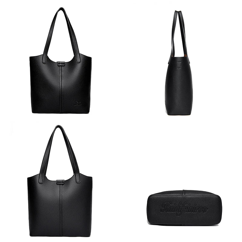 Sac À Main Femme PU Cuir Carré — Grand Tote Épaule, Bandoulière Fashion