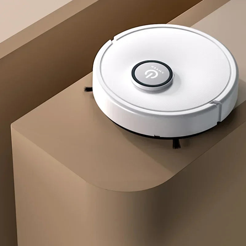 Aspirateur Robot 3-en-1 Intelligent — Aspiration 6000Pa, Lavage, Navigation Laser, Poils d'Animaux