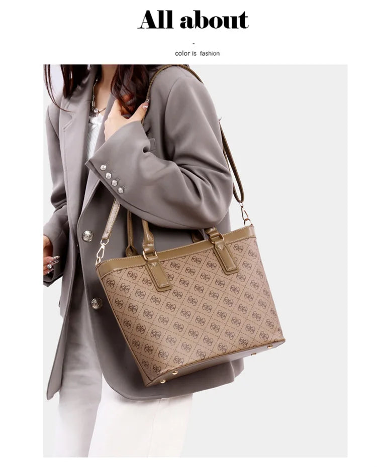 Tote Bag Femme Luxe Léger — Grande Capacité, Sac Épaule Tendance Quotidien