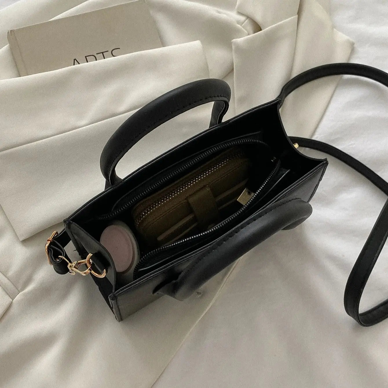 Sac Bandoulière Femme PU Cuir — Tote Luxe Grande Capacité, Sac Voyage Épaule