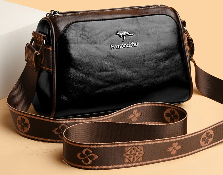 Sac Bandoulière Femme Cuir PU Souple — Crossbody Haute Qualité, Style Élégant