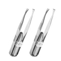 Pince à Sourcils LED Portable Acier Inoxydable — Design Intelligent Bouton