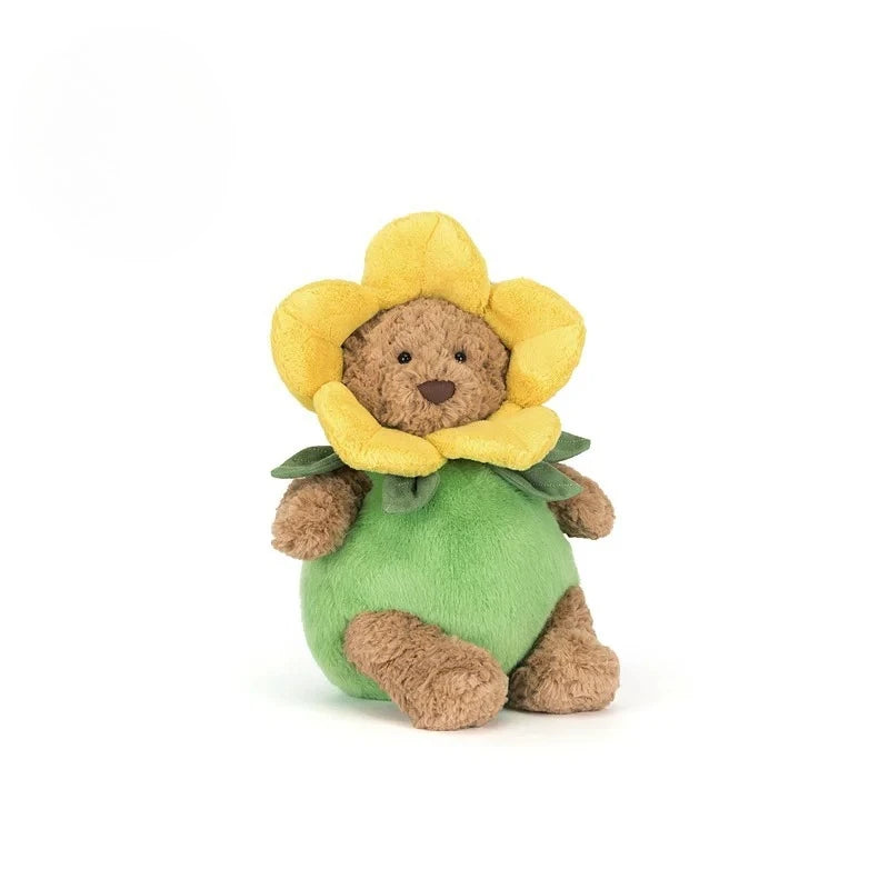 Peluche Lapin Bonnie — Collection Printemps Limitée, Ours Barcelona, Fleur Narcisse, Série Zhizhen